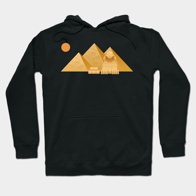 The pyramids Egypt T-shirt Hoodie by mohamadbaradai